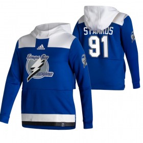 Tampa Bay Lightning Steven Stamkos 91 2020-21 Reverse Retro Hoodie Sawyer - Mannen